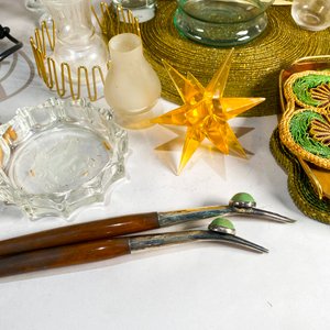 Lote de Vasos, Copas, Adornos y Accesorios Vintage - imagen 4