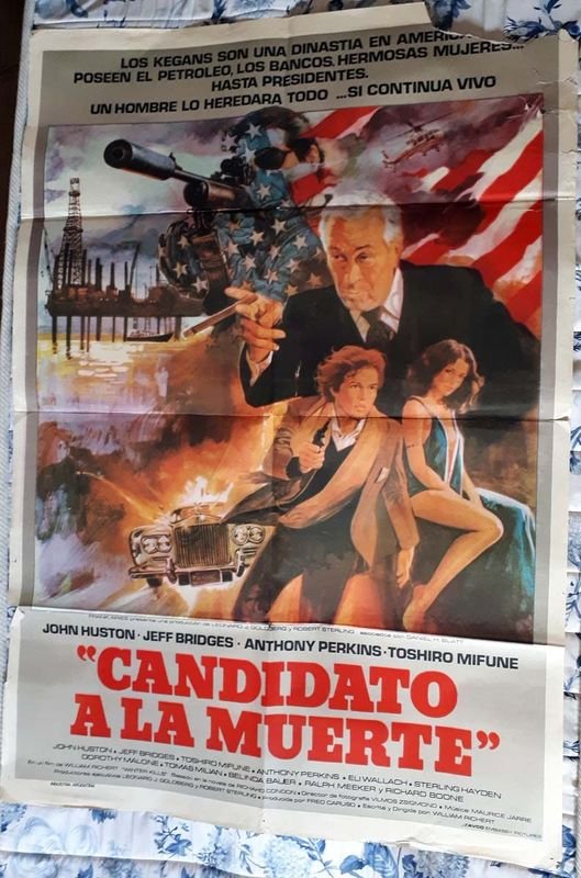 Poster Original "Candidato a la Muerte" (Winter Kills) - John Huston, 1979