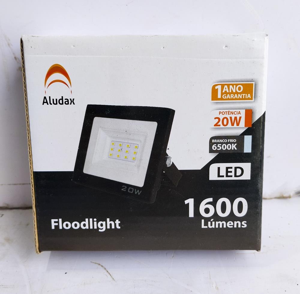 6 Focos LED Aludax Floodlight 20W Blanco Frío 1600 Lúmenes