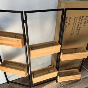 Macetero Plandalai Biombo Madera Maciza Nuevo en Caja - imagen 5