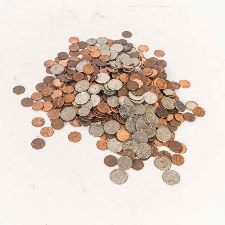 Lote de Aprox. 500 Monedas de 1 Centavo - Diámetro 1.9 cm