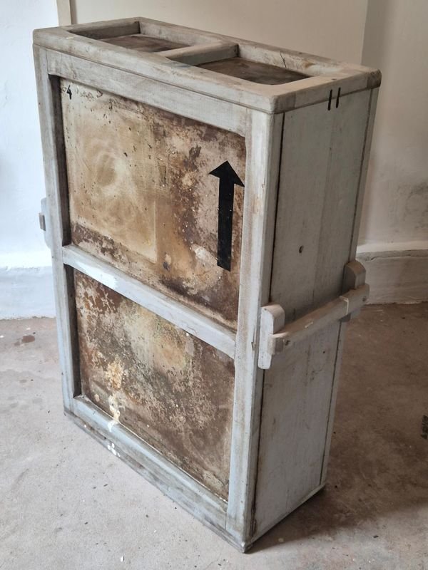 Cajón de Madera Transportadora o Embalaje de Obras de Artes en Madera Rustica con Tapa - imagen 2