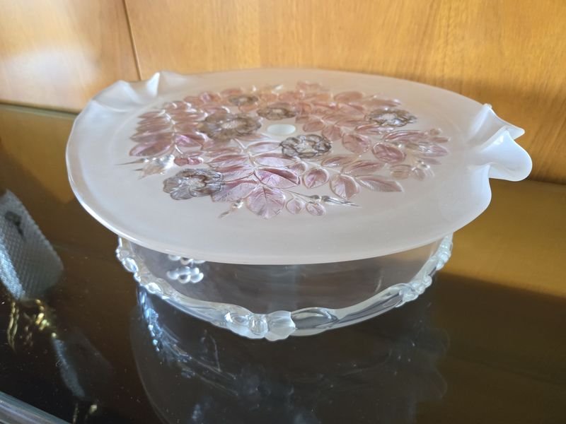 Par de bandejas en cristal para decoración - imagen 3