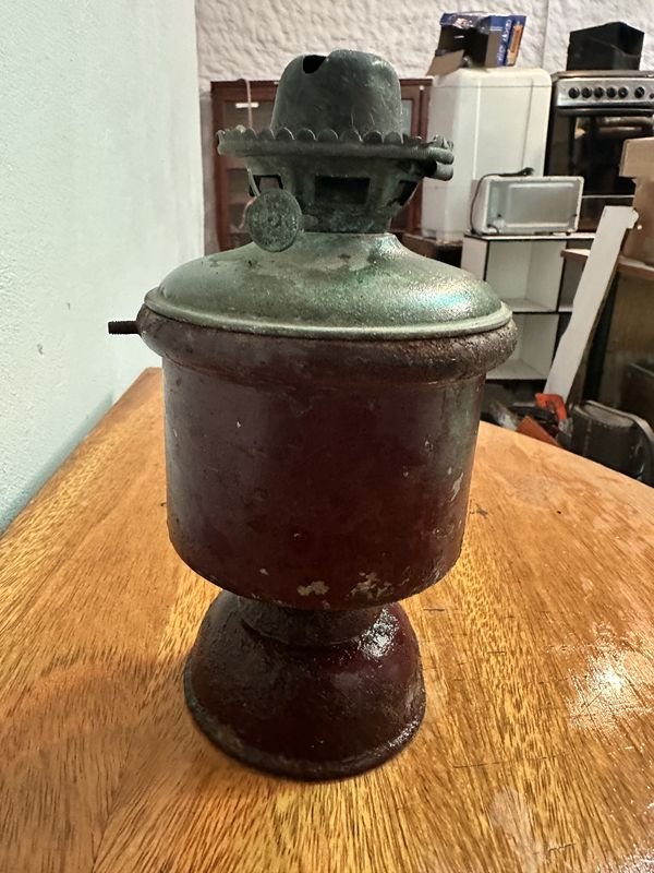 Lámpara de aceite o quinque antigua - imagen 3