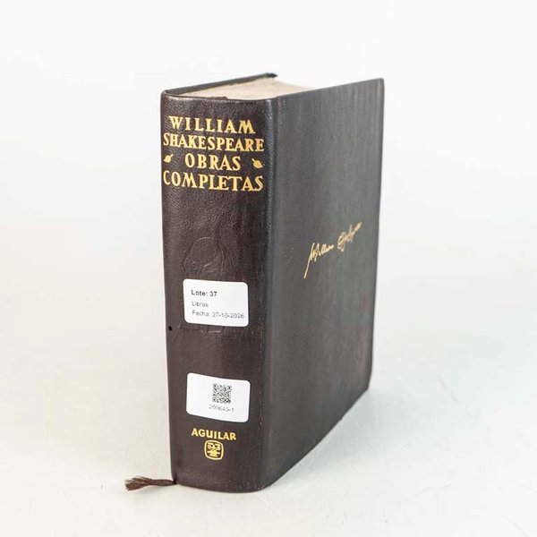 Obras Completas de William Shakespeare - Edición Aguilar 1961 Tapa de Cuero - imagen 1