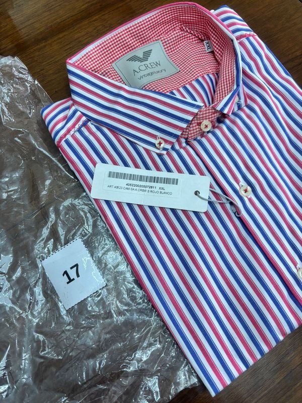 Camisa A.Crew Rayada Talle XXL Nueva