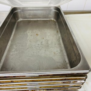 Set de 7 Cubetas Gastronómicas de Acero Inoxidable con Tapas Plásticas - imagen 3