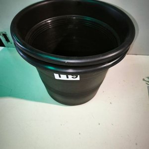 Dos Macetones Negros de Plástico, 35cm Diámetro - imagen 3