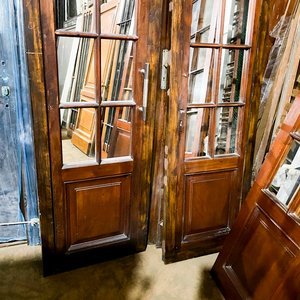 Par de Hojas de Puerta Corrediza de Madera con Espejos - imagen 4