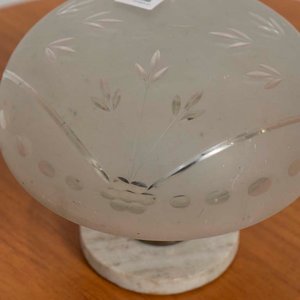Lámpara de Mesa Art Decó con Base de Mármol - imagen 2