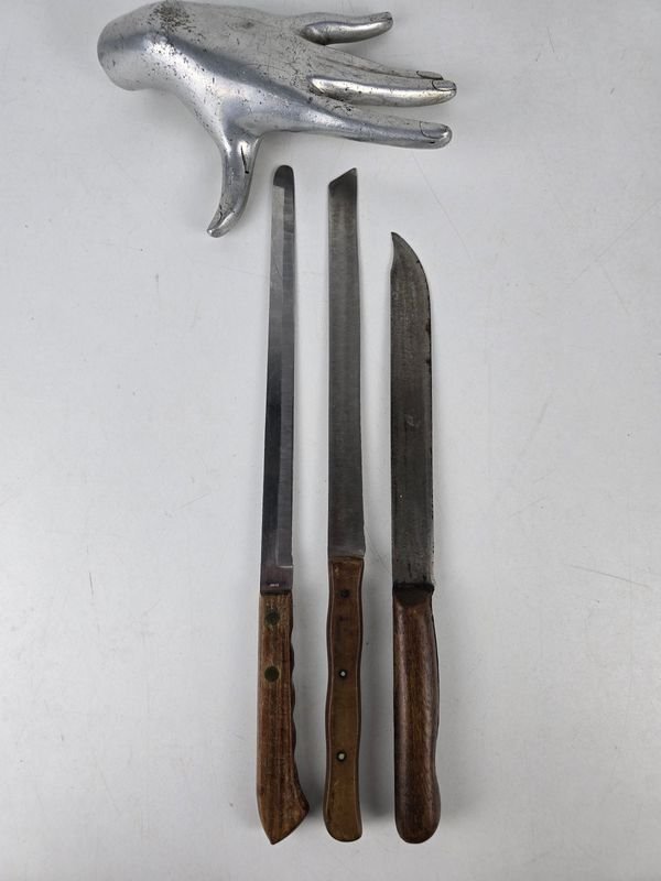 Juego de 3 Cuchillos Grandes de Acero Inoxidable