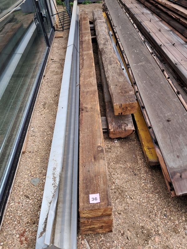3 Vigas de Pinotea Usadas para Construcción