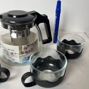 Juego de Té de Vidrio con 4 Tazas y Tetera - imagen 4