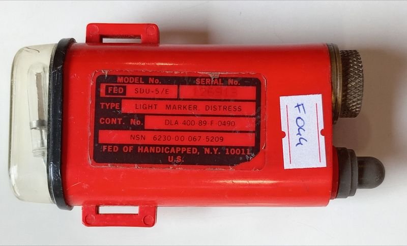 Lámpara de Señalización Estroboscópica de Supervivencia SDU-5/E Roja