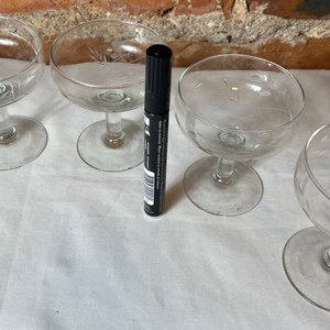 Juego de 6 Copas de Cristal Talladas al Ácido - imagen 9