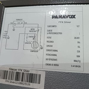 Freezer Panavox 55 Litros Plateado - imagen 5