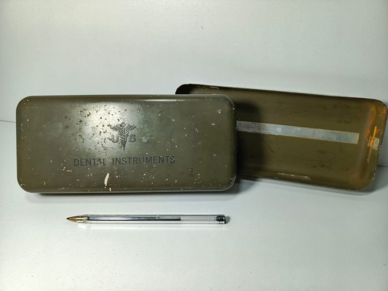 Caja de lata utilizada por las fuerzas militares americanas en la Segunda Guerra Mundial - imagen 3