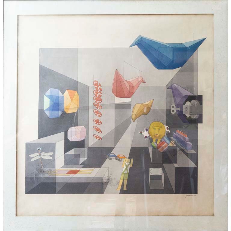 Obra "Juguetes" de Juan Falkenstein, Técnica Mixta