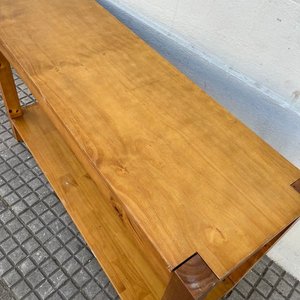Mesa de Arrime Rústica en Madera Clara - imagen 4
