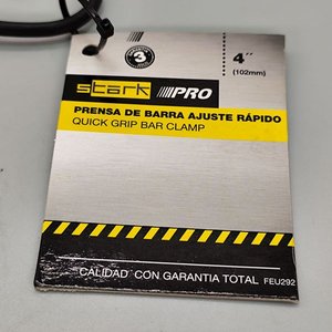 Prensa Rápida de Barra 4" Stark PRO Plástico y Metal - imagen 3