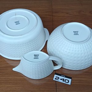 Juego Vajilla Porcelana Blanca Bugatti 13 Piezas - imagen 8