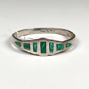 Lote anterior: Pulsera Rígida de Plata con Malaquita