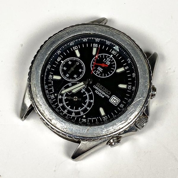 Reloj Seiko Caballero Cronógrafo 100m Sin Malla - imagen 1