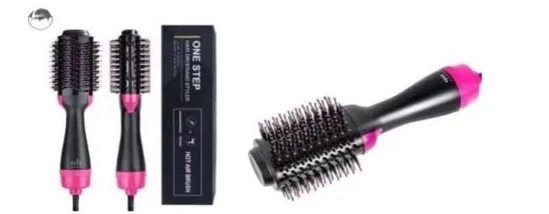 Cepillo de Pelo Negro y Rosa - Nuevo en Embalaje Original