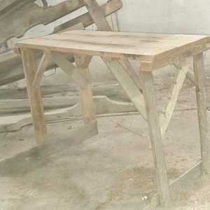 Mesa de Trabajo Plegable de Madera Rústica - imagen 3