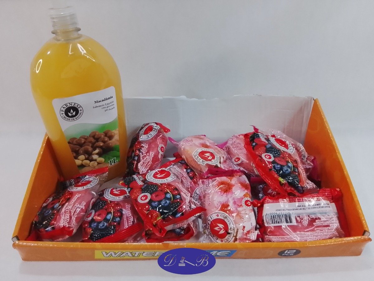 Jabón Líquido y 12 Jabones de Tocador Perfumados