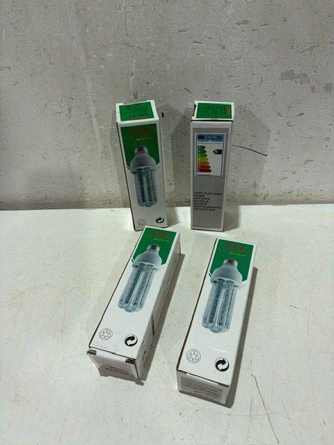 4 Focos LED de Bajo Consumo para Hogar