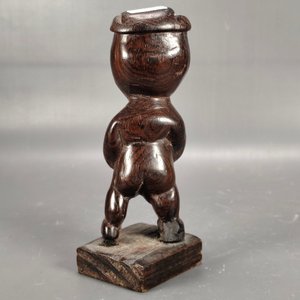Lote de 3 Tallas de Madera con Figuras Humanas - imagen 16