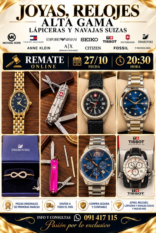 Lote de Joyas, Relojes y Llaveros de Marca