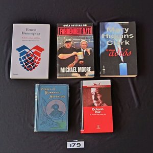 Lote anterior: Lote de 5 Libros: "Adiós a las armas", "Fahrenheit 9/11", "El último adiós", "Heroes of Romantic Adventure" y "El fuego de cada día"