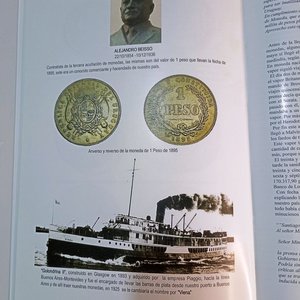 Libro "Barriga Caso - Beisso: Últimas Acuñaciones del Siglo XIX" con Monedas y Folleto del Banco Central del Uruguay - imagen 6