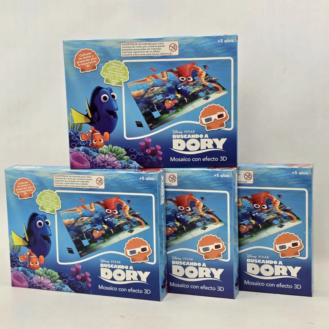 Juego de Mesa Disney Pixar Buscando a Dory Mosaico con Efecto 3D