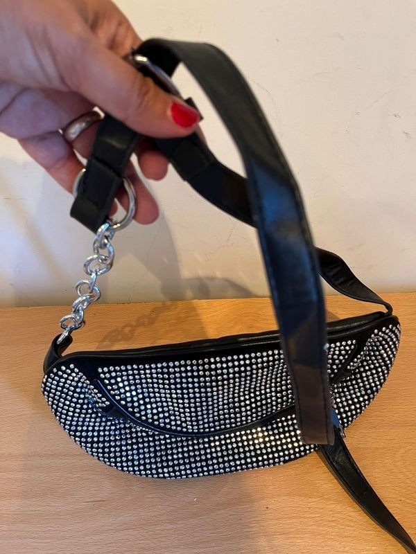 Cartera bandolera con strass - imagen 1