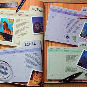 Libro de Figuritas Archivos Secretos Disney - Personajes, Películas, Villanos (1999) - imagen 3