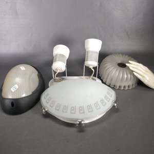 Lote de 4 Apliques de Iluminación: Plafón, Media Luna, Tortuga y Spots - imagen 7