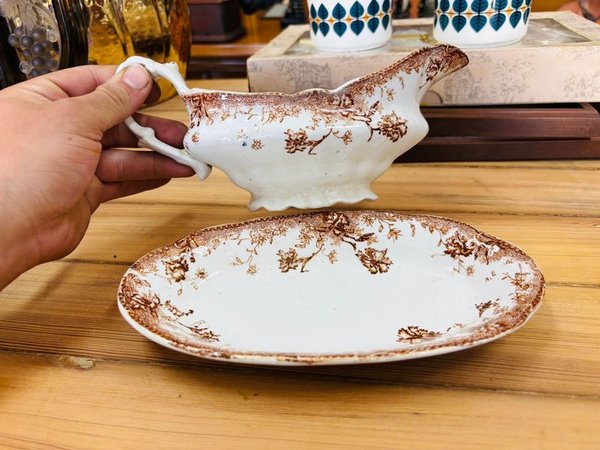 Salsera y plato sano de cerámica - imagen 3