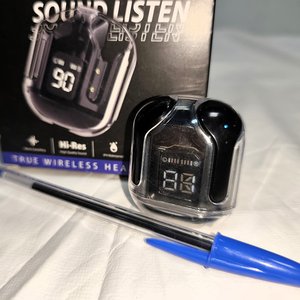 Auriculares Inalámbricos Bluetooth con Pantalla LED y Manos Libres, Modelo Ultra Pods Max, Negros - imagen 2