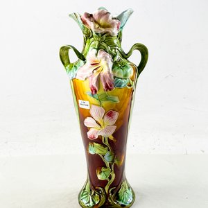FLorero Art Nouveau floral asas laterales 39 cm - imagen 1