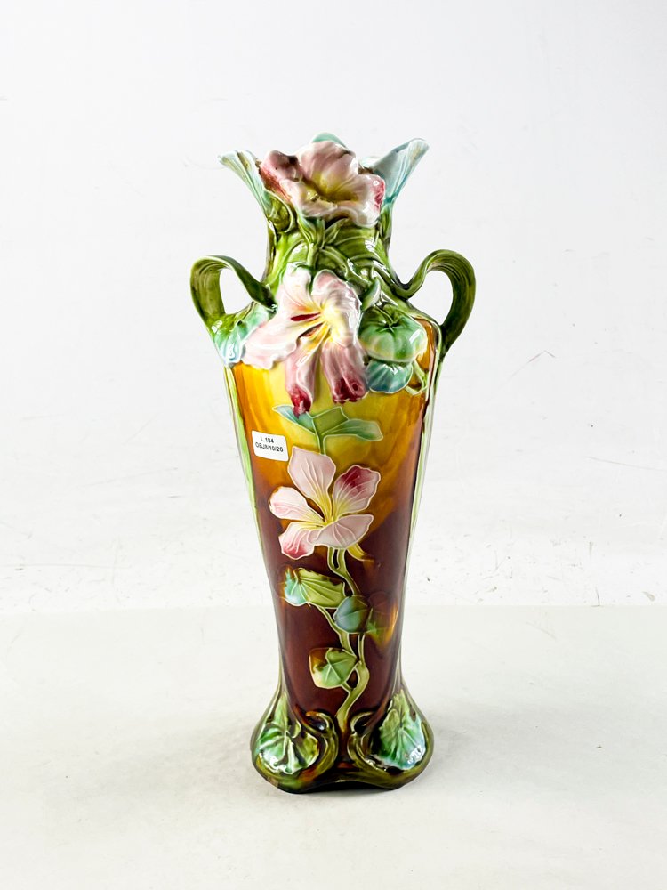 FLorero Art Nouveau floral asas laterales 39 cm