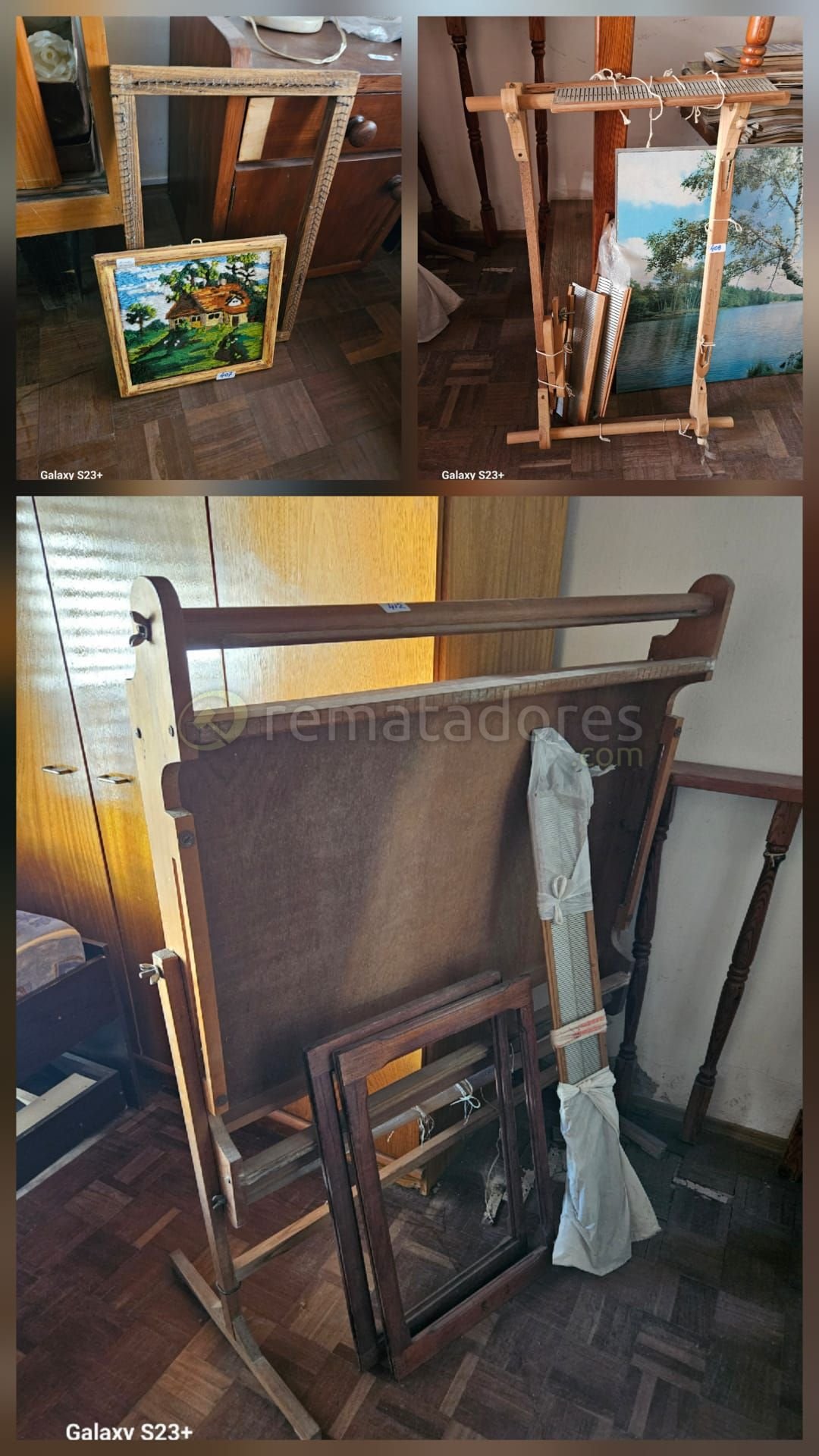 Telar de Pie y Marcos de Madera para Cuadros