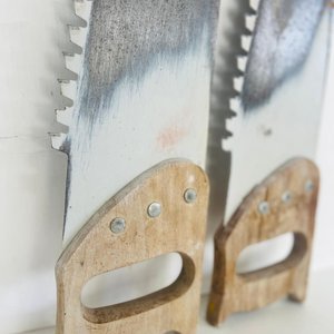 Set de 2 Serruchos Antiguos para Madera - imagen 2