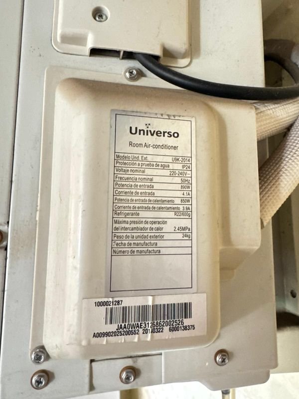 Aire Acondicionado Universo 9.000 BTU - imagen 2