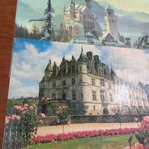 Par de Puzzles Completos Plastificados: Castillos y Paisajes Nevados - imagen 4