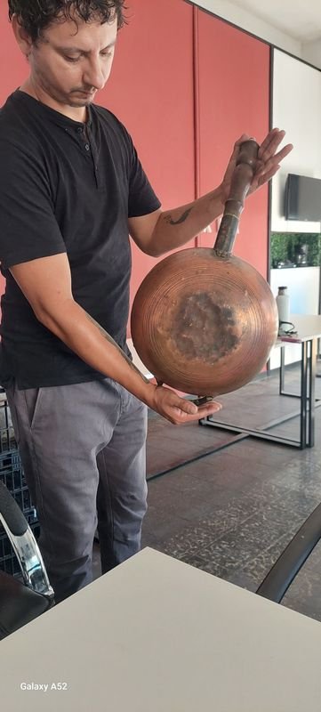 Sarten de cobre en excelente condición - imagen 9