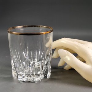 Seis Vasos de Cristal para Whisky con Borde Dorado - imagen 12