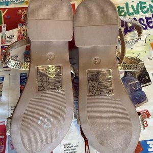 Sandalias D´Amne Vittadini Doradas con Brillo Talle 34/35 - imagen 3